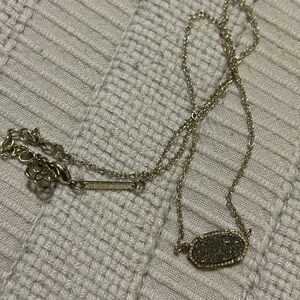 Kendra Scott Gold Oval Necklace